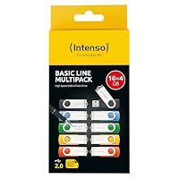 Intenso Basic Line 10x 4 GB USB-Stick Set USB 2.0 mit Metallbügel – Ansicht 3