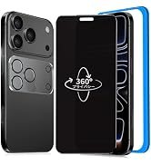 Amazon | 360度 覗き見防止フィルム iPhone 16 Pro 用の ガラス