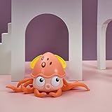 Bonito diseño: la bonita forma de pulpo y los colores brillantes son fáciles de atraer la atención de los niños, y los interesantes juguetes de baño atraen a tus hijos a tomar un baño.