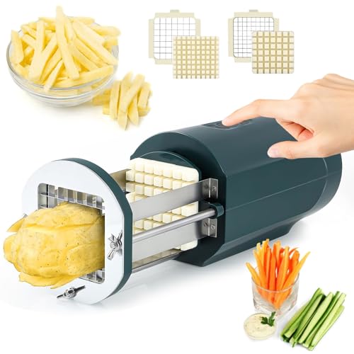 Taglia Patate Elettrico, Taglia Verdure Elettrico Tagliapatate Elettrico Tagliamele Tagliaverdure