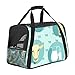 Sac de transport pour chien approuvé par les compagnies aériennes, têtes de vache et pichet à lait doux pour petits chiens et chats, sac de voyage portable ouvert sur le dessus 43,2 x 25,4 x 30,9 cm