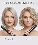 Mini Redresseur de cheveux 0.7" Fer plat de voyage portable pour cheveux courts, Bangs & Bâton - Plaques en céramique, double tension 100-240V, 60s Chauffe rapide, poudre résistante à la chaleur
