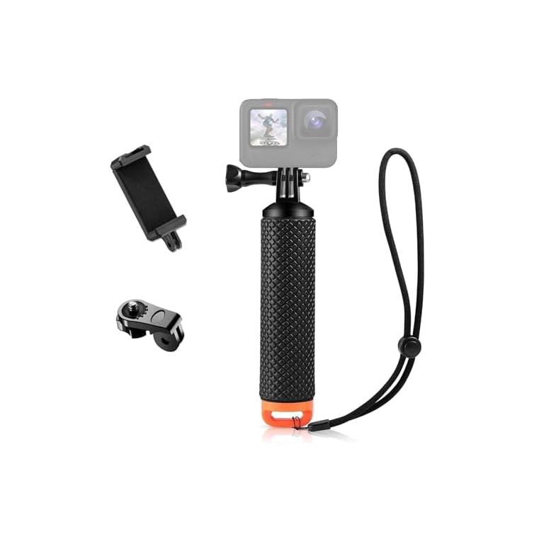 Productafbeelding van Drijvende Handgreep voor Action Cam - Onderwater Monopod met Schroefadapter voor GoPro & Mobiele Telefoons voor vergelijking en koopadvies