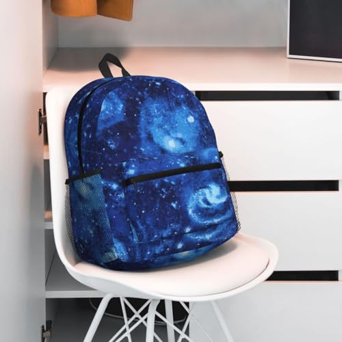 Sac à dos imperméable bleu pour protéger ordinateur et cours - 6