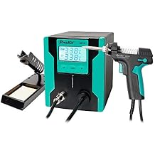 SS-331H 220V LCD Electric Desoldering Gun Anti-static High Power Strong Suction Desoldering Pump-GOLDEN BLUE