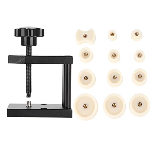 Uhrenpresswerkzeug, Schwarz Uhrenkristallpresswerkzeug Uhrpresse Reparatursatz Werkzeughandbuch für die Uhrenreparatur