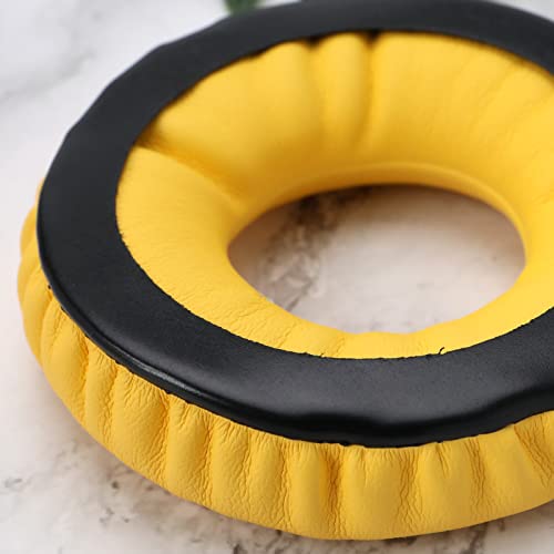 1 par de almohadillas para auriculares compatibles con Sennheiser HD25, HD25-II, HD25SP, HD25SP-II, repuesto de cuero y espuma, color amarillo miniatura 7