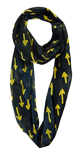 Écharpe mousseline soie cadeau pèlerin motif chemin de Compostelle bleu nuit