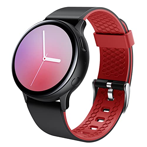 FunBand Compatible with Galaxy Watch5 40mm 44mm /Galaxy Watch5 Pro 45mm Galaxy Watch 4 40mm /44mm,20mm Printed Soft Silicone Classic Bracelet Replacement Band fit for Watch 4 Classic 42mm / 46mm