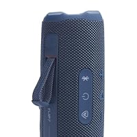 JBL Flip 7, kabelloser tragbarer Bluetooth-Lautsprecher, 16 Stunden Akkulaufzeit, IP68 wasserdicht, Staub- und stoßfest, JBL Pro Sound mit AI Boost, Auracast Multi-Speaker-Verbindung, Blau – Ansicht 7
