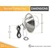 Woods Clamp Lamp with 10 Inch Reflector and Bulb Guard (300 Watt Bulb, 6 Foot Cord)