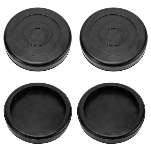 LuckyHigh Round Rubber Lift Arm Pads 4 Pack Compatible with BendPak or Danmar Lift Hoist Crane Pads