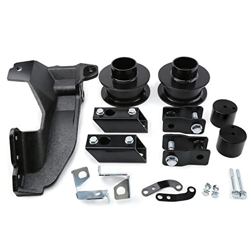KSP 2.5 inch Leveling Lift Kits for F250 F350 F450, 2011-2022 Ford Super Duty F250/F350 Suspension Lifting Kit, Front Strut Coil Spacer with Track Bar Relocation Bracket 4WD Trucks