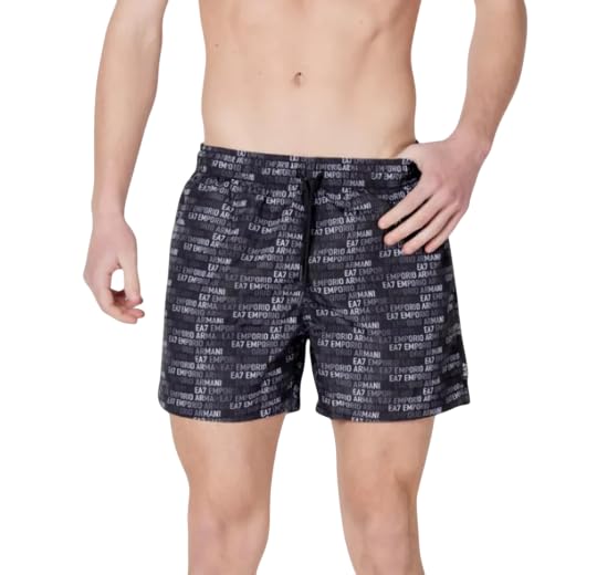 Short de mer noir homme EA7 maillot de bain de plage tendance