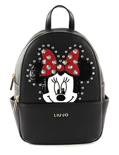 Liu Jo Borsa zaino DIsney Backpack Minnie ecopelle nero BS20LJ61