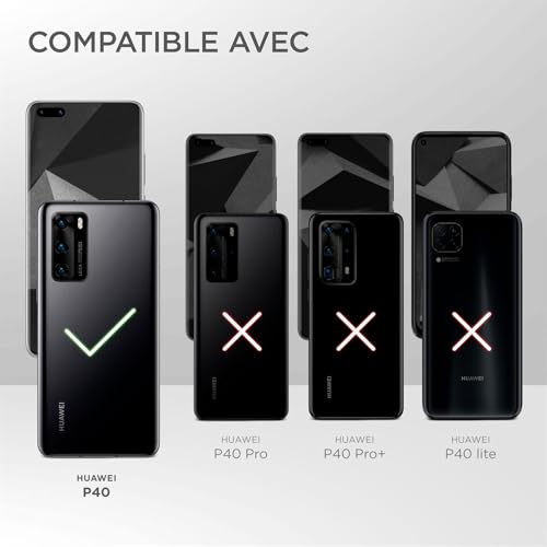 Coque silicone Huawei P40 ONEFLOW souple taupe avec protection camera - 7