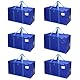 6er-Pack Transporttasche Königsblau, 84L Umzugstasche (69x27x45cm) - Strapazierfähige Umzugstaschen für Kleidung, Bettwäsche & Lagerung​