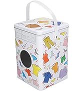 Asixxsix Laundry Detergent Container, Large Capacity Laundry Powder Bin with Perspective Window a...