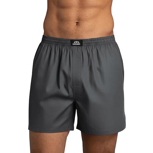 Image of HEELIUM Bamboo Boxers for Men | Odour Free & Breathable Boxer Shorts | 3X Softer Than Cotton | Comfortable & Durable Waistband | Relaxed Fit with Dual Pockets