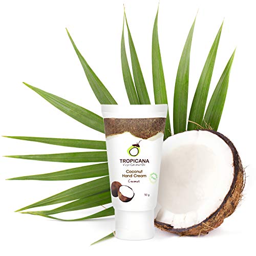 Tropicana Oil naturales Crema de manos con aceite de coco 50 g | Humedad Cuidado |handlotion con bio de aceite de coco