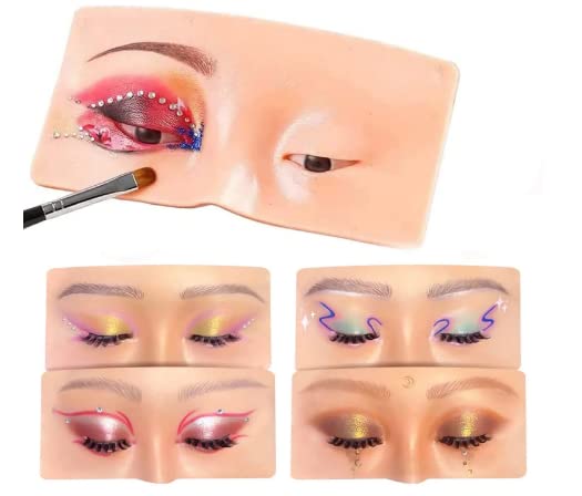 First Beauty Makeup Practice Face Board, Silicone Makeup Face - Practice Skin Board,for Eye Makeup Practice for Beginner Makeup Artist The Perfect Makeup (Natural Tone 1-Pcs) - Image 7