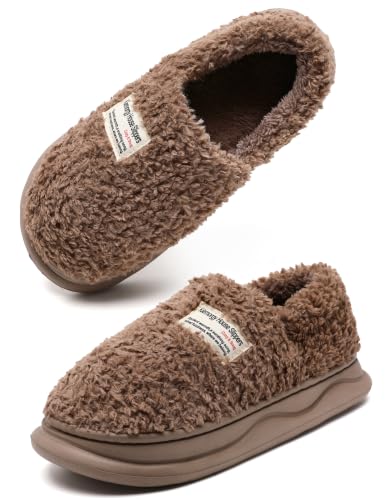 Image of Slippers for Women Men, Memory Foam Slippers for Women, Soft Thick Fuzzy Bedroom House Shoes Indoor Outdoor