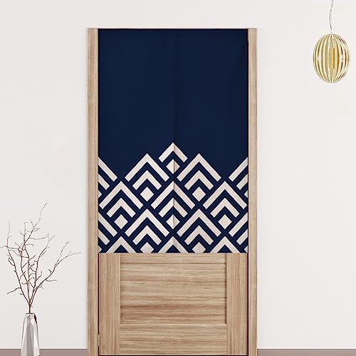 Rideau de Porte de Style Japonais Noren en Coton et Lin Noren Rideau Japonais Long Triangle Rideau de Porte de Style Japonais Tapisserie Fenêtre pour...