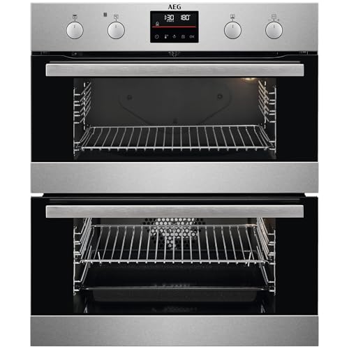AEG 6000 Series SurroundCook Built Under Oven, DUB535060M, 45L, Catalytic Self Clean, LED Display, Multilevel Cooking, Stainless Steel, Anti-fingerprint, Grill, AirFry, Pizza Setting, Defrost, A