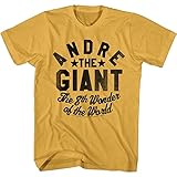 Andre The Giant - Mens 8Th Wonder of The World T-Shirt, Size: X-Large, Color: Ginger