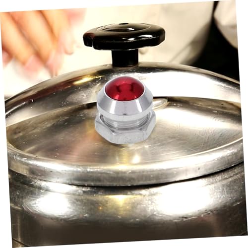 Válvulas de seguridad resistentes a alta temperatura para olla a presión, repuesto plano rojo, 2 piezas miniatura 5