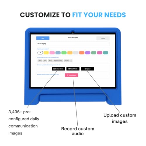 TalkingTiles - AAC Device for Autism & Speller Board. Communication Board for Nonverbal Kids & Adults. Alternative to PECS & Communication Cards. Augmentative Alternative Communication Tablet.