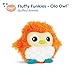 B. toys – Fluffy Plush Owl– Stuffed Animal – Soft & Colorful Toy – Toys for Baby, Toddler, Kids – Fluffy Funkies – 0+ Months