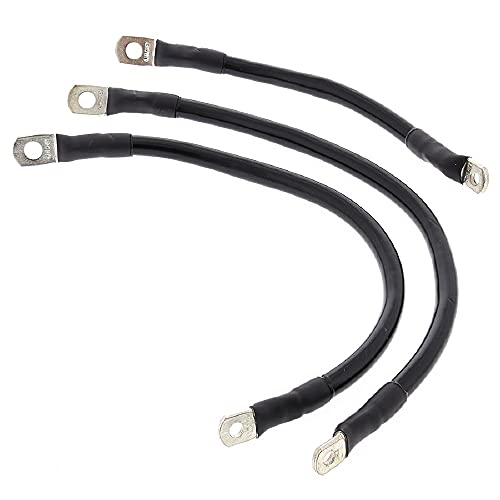 All Balls 79-3009 Clear Battery Cable (2ea. 13", 1ea. 8"), Multi All Balls 79-3009 Clear Battery Cable (2ea. 13", 1ea. 8"), Multi
