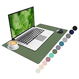 Niviy Sottomano Scrivania, Tappetino da Ufficio Antiscivolo 60x40 cm, Come Mouse Pad e Sottomano per Scrittura, Protegge la Scrivania Ideale per Casa e Ufficio,verde oliva