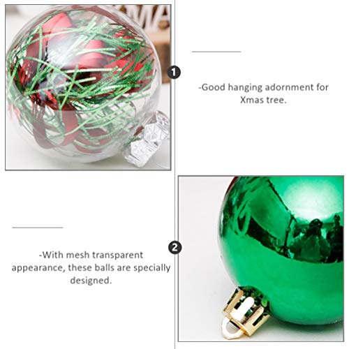 Amosfun 30 Pcs Bola de Natal Pingente Enfeites de Bola de Natal Enfeites de Bolas de Ãrvore Inquebrá