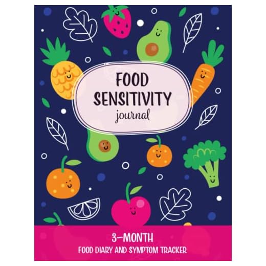 Food Sensitivity Journal: Cute 3-Month Food Diary and Symptom Tracker, Low-FODMAP Food Diary, IBS Diet Notebook, Food Allergy Logbook