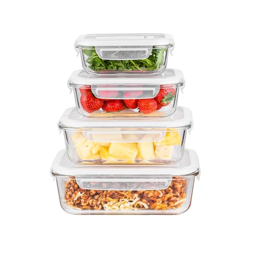 Innoteck 4pc Glass Storage Container Set