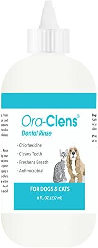 Amazon Com Ora Clens Dental Rinse For Dogs Cats Cleans Teeth Freshens Breath Antimicrobial 8 Fl Oz Pet Dental Rinses Pet Supplies