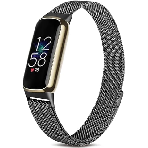 Meliya Adjustable Metal Strap for Fitbit Inspire 3 Cover