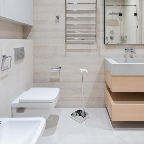 PRETYZOOM Kehrschaufel Aus Edelstahl Mit Langem Griff Ergonomische Reinigungsschaufel Für Zuhause Robuste Metall-Kehrschaufel Mit Großer Kapazität Für Müllaufnahme Und Haushaltsreinigung