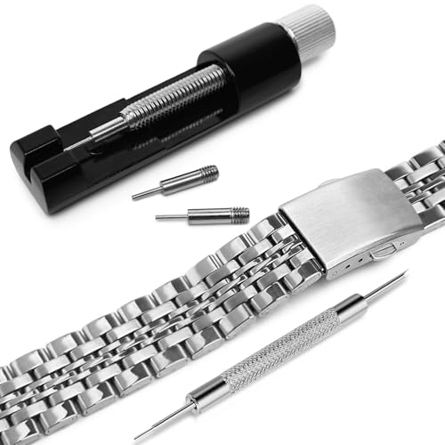GAQWOK Watch Repair Kit with Watch Back Remover Tool, Includes Screwdriver, Link Removal Tool and Extra Replacement Pins