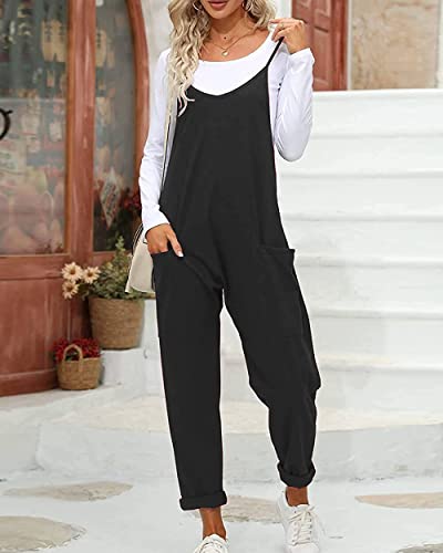 Leanul Women Casual Jumpsuits Free Hot Shot Onesie Fp Dupes Spaghetti Strap Loose Romper Overalls Pocket Summer Fashion Harem #TOP2