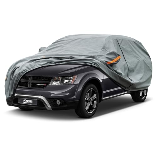Image of Kayme Heavy Duty SUV Car Cover Custom Fit Dodge Journey Waterproof All Weather for Automobiles, Full Exterior Covers Sun Rain UV Protection.（Deliver About 3-10 Days）