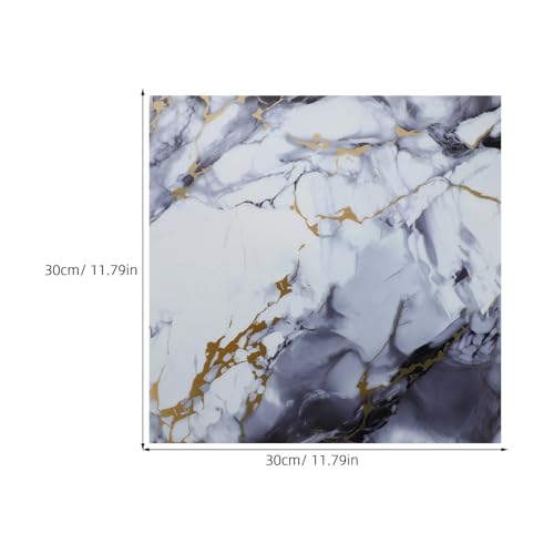 Paneles de pared adhesivos de mármol con acabado realista de PVC resistente al agua 3