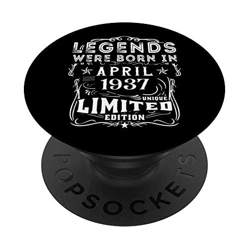 Cumpleaños Abril 1937 Edición Limitada Regalo April PopSockets PopGrip Intercambiable