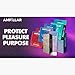 AMPILLAR Condoms Ultra Thin XL Gold, Extra Large Natural Feel Smooth Lubricated Condoms - 3 Count