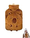 Ceeyoll Wärmflasche Kinder, Soft, Wärmflasche, Safe, Wärmflasch Tier, Multifunktional, Hot Water Bottle, Wärmflasch für Kinder und Erwachsene