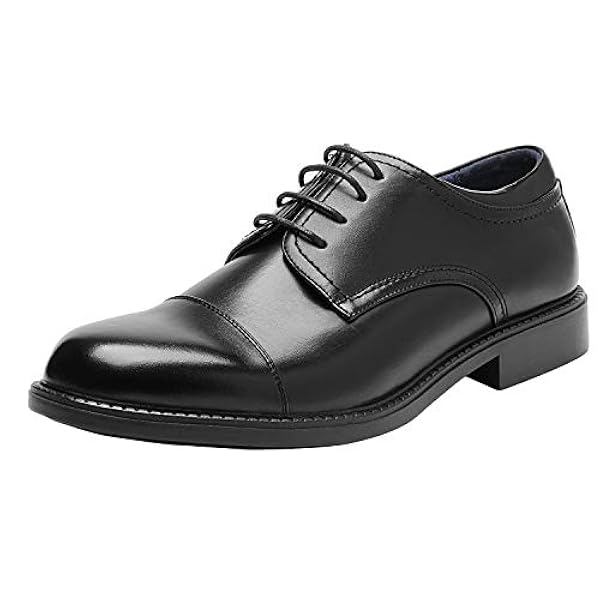 Bruno Marc Zapatos Vestir Homres Zapatillas de Cordones Oxfords Derby para Hombre Negro DOWNING-01