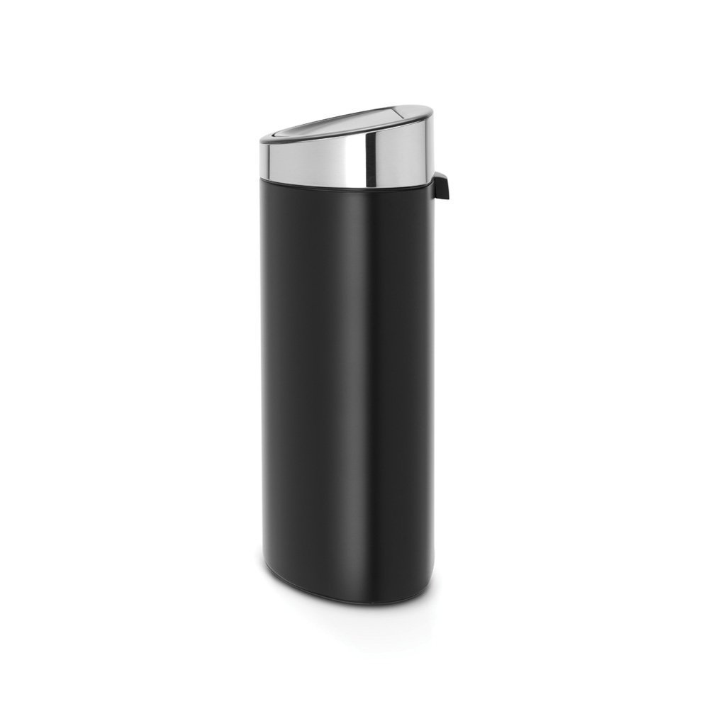 Brabantia dokunmatik kumandalı çöp kutusu, 30 l, paslanmaz çelik, Matt Black/Matt Steel Fpp, 40 L