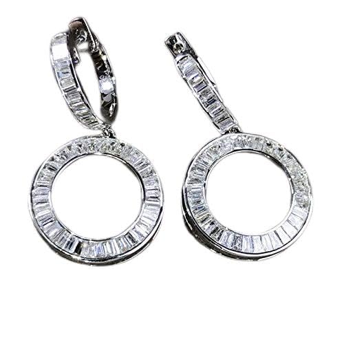 Boucles d'oreilles pendantes diamant pour mariage et soirées chic